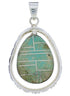Silver Turquoise Inlay Jewelry Pendant PX30104