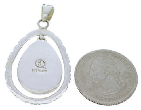 Turquoise Jewelry Sterling Silver Southwestern Pendant PX30118