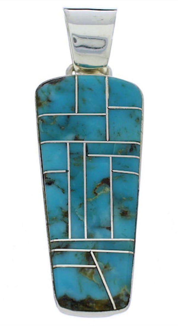 Sterling Silver Turquoise Pendant Jewelry PX30144