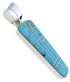 Genuine Sterling Silver Southwest Turquoise Pendant PX30145