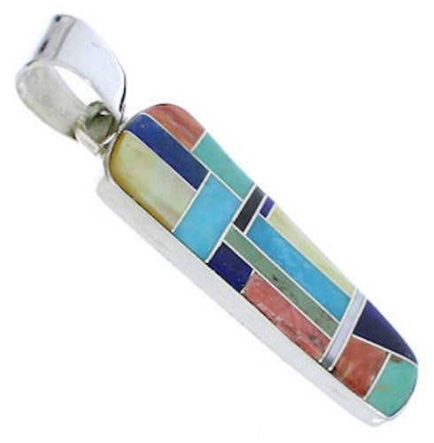 Multicolor Sterling Silver Southwestern Jewerly Pendant PX30149