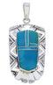 Turquoise Jewelry And Silver Southwestern Pendant PX30161
