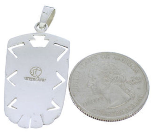 Turquoise Jewelry And Silver Southwestern Pendant PX30161