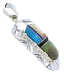 Multicolor Inlay And Silver Jewelry Pendant PX30174