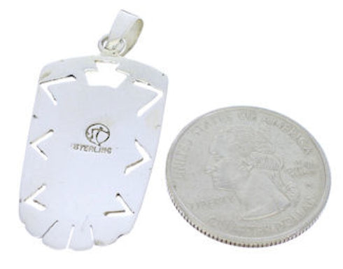 Genuine Sterling Silver Multicolor Southwest Pendant PX30175