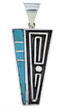 Turquoise And Sterling Silver Jewelry Southwest Pendant PX30279
