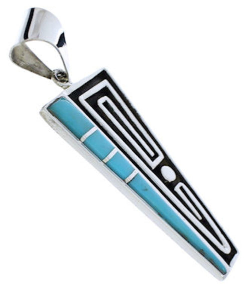 Turquoise And Sterling Silver Jewelry Southwest Pendant PX30279