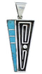 Turquoise And Genuine Sterling Silver Pendant Jewelry PX30186