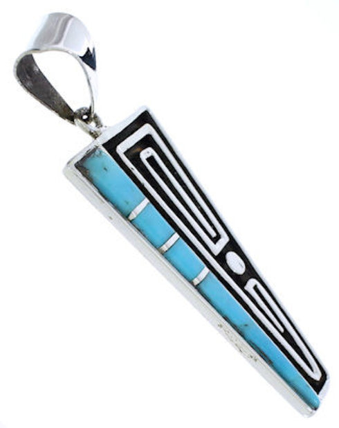 Turquoise And Genuine Sterling Silver Pendant Jewelry PX30186