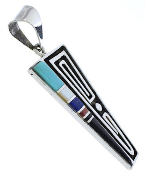 Multicolor Southwest Sterling Silver Jewelry Pendant PX30188