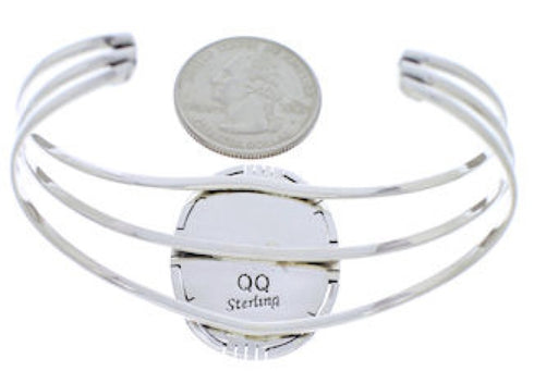 Multicolor Native American Village Design Cuff Bracelet MX27464