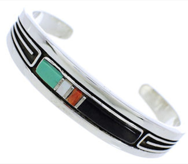 Multicolor Jewelry Sterling Silver Cuff Bracelet MX27497