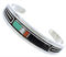 Multicolor Jewelry Sterling Silver Cuff Bracelet MX27497