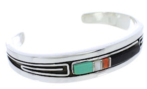 Multicolor Jewelry Sterling Silver Cuff Bracelet MX27497