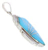 Sterling Silver And Turquoise Southwestern Pendant EX29638