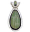 Turquoise Southwestern Silver Slide Pendant EX29671