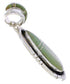 Turquoise Southwestern Silver Slide Pendant EX29671
