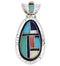 Sterling Silver Multicolor Southwest Pendant EX29684