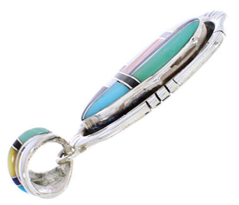 Sterling Silver Multicolor Southwest Pendant EX29684