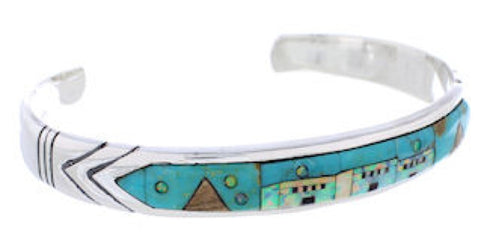 Native American Pueblo Or Village Design Multicolor Bracelet MX27578
