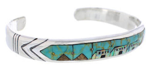 Native American Village Design Turquoise Multicolor Bracelet MX27582