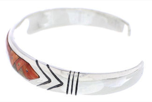 Silver Native American Design Turquoise Multicolor Bracelet MX27590