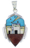Multicolor Native American Village Design Pendant Jewelry PX29746