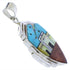 Multicolor Native American Village Design Pendant Jewelry PX29746
