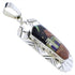 Native American Design Silver Multicolor Pendant Jewelry PX29758