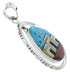 Native American Design Silver Multicolor Pendant Jewelry PX29766