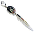 Native American Design Silver Feather Multicolor Pendant PX29773