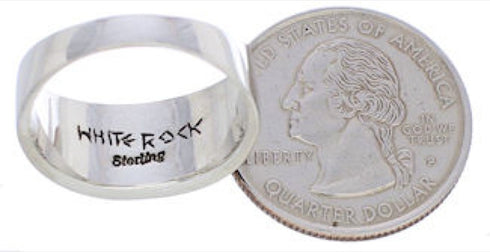 Silver Multicolor WhiteRock Sunrise Ring Size 8-1/2 PX38346