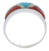Wild Fire WhiteRock Multicolor Inlay Ring Size 8-1/4 PX38457