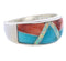 WhiteRock Multicolor Inlay Sterling Silver Size 8-1/2 PX38492