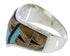 Multicolor Tiger Eye Sterling Silver Jewelry Ring Size 7-3/4 RS42133