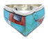 Sterling Silver Multicolor Southwest Ring Size 8-1/2 JX37916