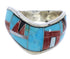 Multicolor Sterling Silver Southwest Ring Size 8-1/2 JX37804