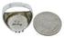 Genuine Sterling Silver Multicolor Inlay Ring Size 11-3/4 JX37771