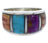 Multicolor Genuine Sterling Silver Ring Size 8-3/4 AS39289