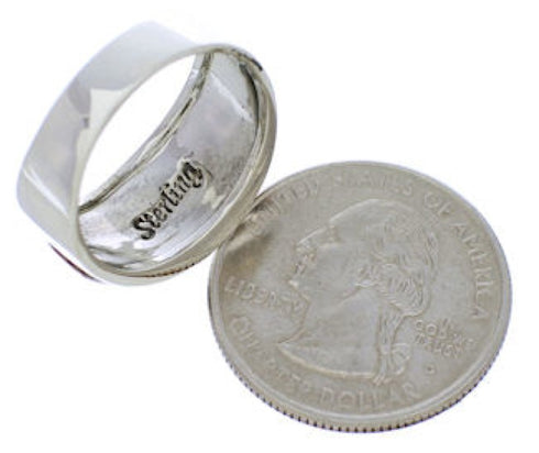 Multicolor Genuine Sterling Silver Ring Size 8-3/4 AS39289