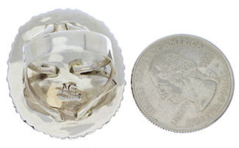 Multicolor Genuine Sterling Silver Southwest Ring Size 6-1/2 AX37859