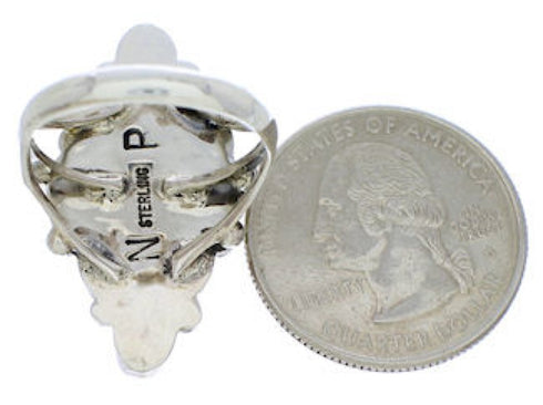 Multicolor Pink Agate Genuine Sterling Silver Ring Size 5-3/4 AS35734