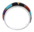 Silver And Multicolor Inlay Jewelry Ring Size 7-1/4 UX35998