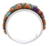 Authentic Sterling Silver Multicolor Inlay Ring Size 7-1/2 UX36113