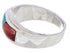 Silver And Multicolor Inlay Southwest Jewelry Ring Size 6-3/4 UX36119