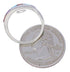 Southwest Sterling Silver Multicolor Inlay Ring Size 6-3/4 UX36220