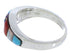 Multicolor Southwest Sterling Silver Ring Size 7-3/4 EX51033