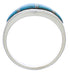 Turquoise Opal Sterling Silver Southwest Ring Size 7-3/4 EX51040