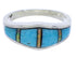Genuine Sterling Silver Turquoise Opal Ring Size 6-3/4 EX51052