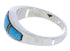 Genuine Sterling Silver Turquoise Opal Ring Size 6-3/4 EX51052